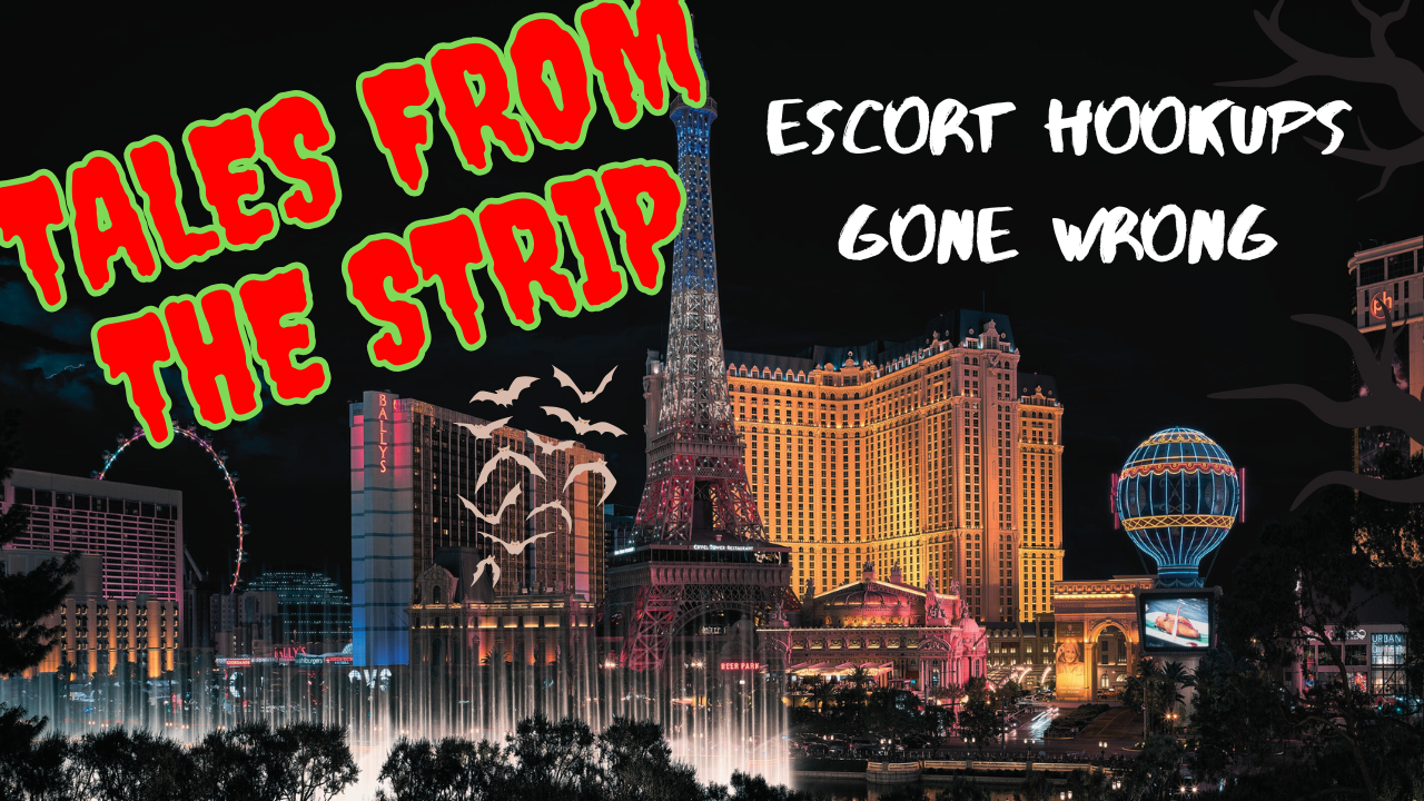 Halloween-themed blog post image showing the title of the post and the Vegas skyline